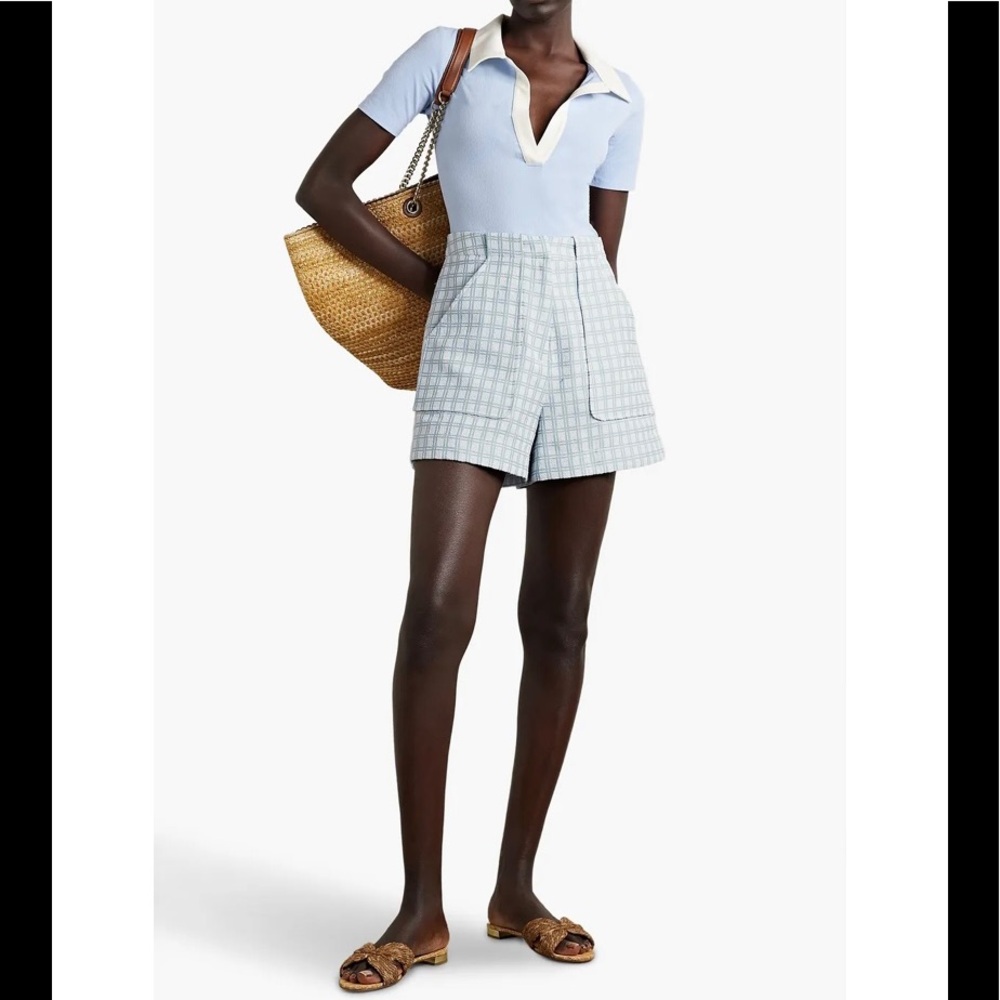 LISA MARIE FERNANDEZ
Tennis checked shorts
